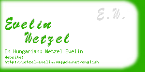 evelin wetzel business card